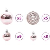 vidaXL Umjetna preddekorirana božićna jelka Zelena 150 cm PVC | Shoptok.si