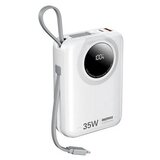 Remax RPP-73 White 35W Power Bank with 2 Fast Charging Cables 20000mAh