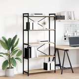 vidaXL Knjižna omara sonoma hrast 80 x 30 x 153 cm Konstruiran les Cene