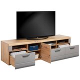 Mömax tv-element auris, barva hrasta, siva | Shoptok.si