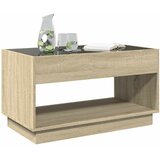  Stolić s beskonačnim LED svjetlima boja hrasta 90x50x50 cm | shoptok.hr