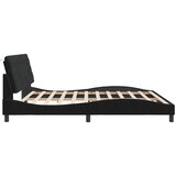  Okvir kreveta s LED-om bez madraca crni 200 x 200 cm baršunasti | shoptok.hr