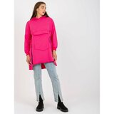 Fashion Hunters Fluo pink cotton basic hoodie Cene