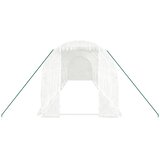  Staklenik s čeličnim okvirom bijeli 20 m² 10 x 2 x 2 m | shoptok.hr