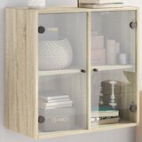 vidaXL Zidni ormarić sa staklenim vratima boja hrasta 68x37x68 5 cm | shoptok.hr