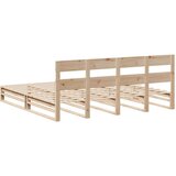  Okvir kreveta bez madraca 200 x 200 cm od masivne borovine | shoptok.hr