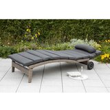 Gardenson Vrtni Ležalnik Andalusia, Siva, Nastavljiv | Shoptok.si