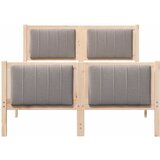  Okvir kreveta Smeđa i taupe 120 x 190 cm Masivna borovina | shoptok.hr