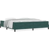  Postelja z vzmetnico Temno zelena 200 x 210 cm blago, (5000128018) | Shoptok.si
