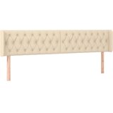  LED uzglavlje krem 183x16x78/88 cm od tkanine | shoptok.hr