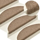 vidaXL Samolepilne preproge za stopnice 5 kosov krem 65x21x4 cm Cene