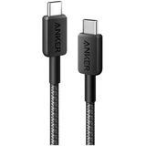 322 USB-A to USB-C Cable (180cm Braided) Black