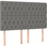 Maison Chic Posteljno vzglavje - Vzglavna omarica 4 kosa temno siv 80x7x78/88 cm blago, (22077948) | Shoptok.si