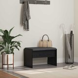  Klupa za hodnik s jastukom Crni hrast 63 x 38 x 40 cm | shoptok.hr
