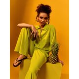 Sinsay Široke hlače s mješavinom lana | shoptok.hr