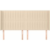  Uzglavlje s ušima krem 183x16x118/128 cm od tkanine | shoptok.hr