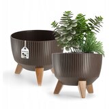 KADAX Vrtni lonec za rože z nogami Velika okrogla vstavljiva posoda 24 cm, (5000350754) | Shoptok.si