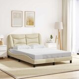  Okvir za krevet bez madraca Hvar krem 140 x 190 cm od tkanine | Eponuda.com