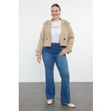 Trendyol Curve Blue High Waist Flare Leg Plus Size Jeans | Shoptok.si
