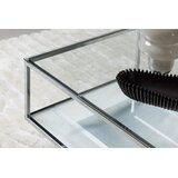 Furniture Fashion Maglehem klub stolić 130 × 60 cm, prozirni | shoptok.hr