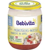 Bio otroška hrana - muesli za zajtrk - malina & jabolko