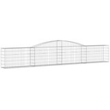  Lučne gabionske košare 4 kom 400x30x60/80 cm pocinčano željezo | shoptok.hr