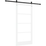 Klizna vrata Bijela i crna 93 x 202 cm | shoptok.hr