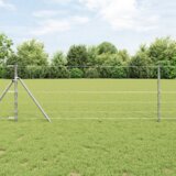 vidaXL Field Fence 0.8x100 m Pocinkano jeklo | Shoptok.si