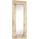 vidaXL Ručno izrezbareno ogledalo 110 x 50 x 2,6 cm masivno drvo manga | shoptok.hr