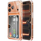 AVIZAR Ovitek za iPhone 17 Pro Max – vgrajen žep za kartice in ojačani vogali, Prozorna, (5000275551) | Shoptok.si