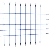 vidaXL Plezalna mreža 200x150 cm modra