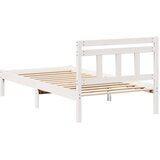  Krevetna konstrukcija Bijelo 80 x 200 cm Čvrsto borovo drvo | shoptok.hr