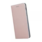 Havana Premium preklopna torbica Samsung Galaxy A20e A202 - roza s srebrnim robom
