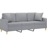  Trosjed s ukrasnim jastucima svjetlosivi 180 cm od tkanine | Eponuda.com