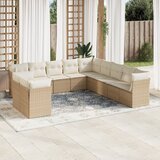  11-dijelni set vrtnih sofa od poliratana s jastucima bež | shoptok.hr