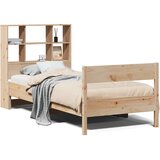 vidaXL Knjižna postelja brez vzmetnice 75x190 cm trdna borovina Cene