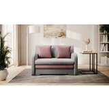 ELTAP Ružičasta/svijetlo siva baršunasti sklopiva sofa 130 cm Ario – | shoptok.hr