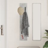 vidaXL Vješalica za kapute na zidu Beton siva 20 x 1.5 x 100 cm | shoptok.hr