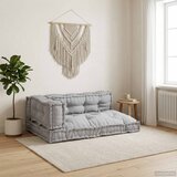  Jastučić za paletni kauč 3 pcs Siva 120 x 80 x 38 cm Tkanina | shoptok.hr