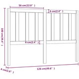  Uzglavlje za krevet boja meda 126 x 4 x 100 cm masivna borovina | shoptok.hr