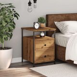 vidaXL Noćni ormarić Artisan hrast 44x45x60 cm izrađeno drvo | shoptok.hr