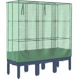  Povišena gredica s pokrovom za staklenik 120 x 40 x 140 cm | Eponuda.com
