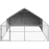  Vanjska kućica za pse sa stazom 5x3x1,9 m pocinčani čelik | shoptok.hr