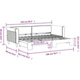  Dnevni krevet na razvlačenje plavi 80 x 200 cm baršunasti | shoptok.hr