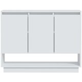 vidaXL komoda bela 97x31x75 cm iverna plošča | Shoptok.si