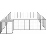  Kavez za pse crni 30,25 m² čelični | shoptok.hr