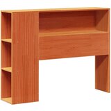 vidaXL Knjižna postelja brez ležišča vošč. rjava 90x200 cm borovina | Shoptok.si