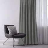  Curtain MILANA color gray style classic transparent wave tape 7 cm chenille 420x245 HOMEDE | shoptok.hr