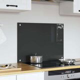 vidaXL Backsplash za kuhinju Tamnosiva Kaljeno staklo 70 x 50 x 0.6 cm | shoptok.hr
