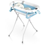 Ricokids RK-287 sklopiva kada za bebe – s termometrom, stalkom i uloškom, bijelo-plava | shoptok.hr